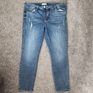 Studio Blue Distressed Blue Skinny Jeans